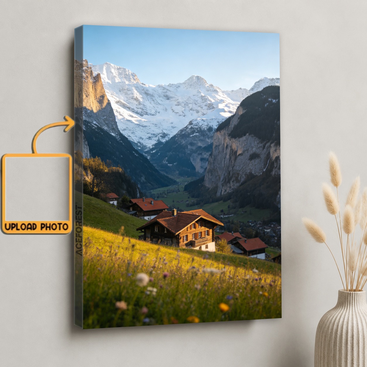 Photo Frame Baby - 1 personalized framed canvas wall, canvas