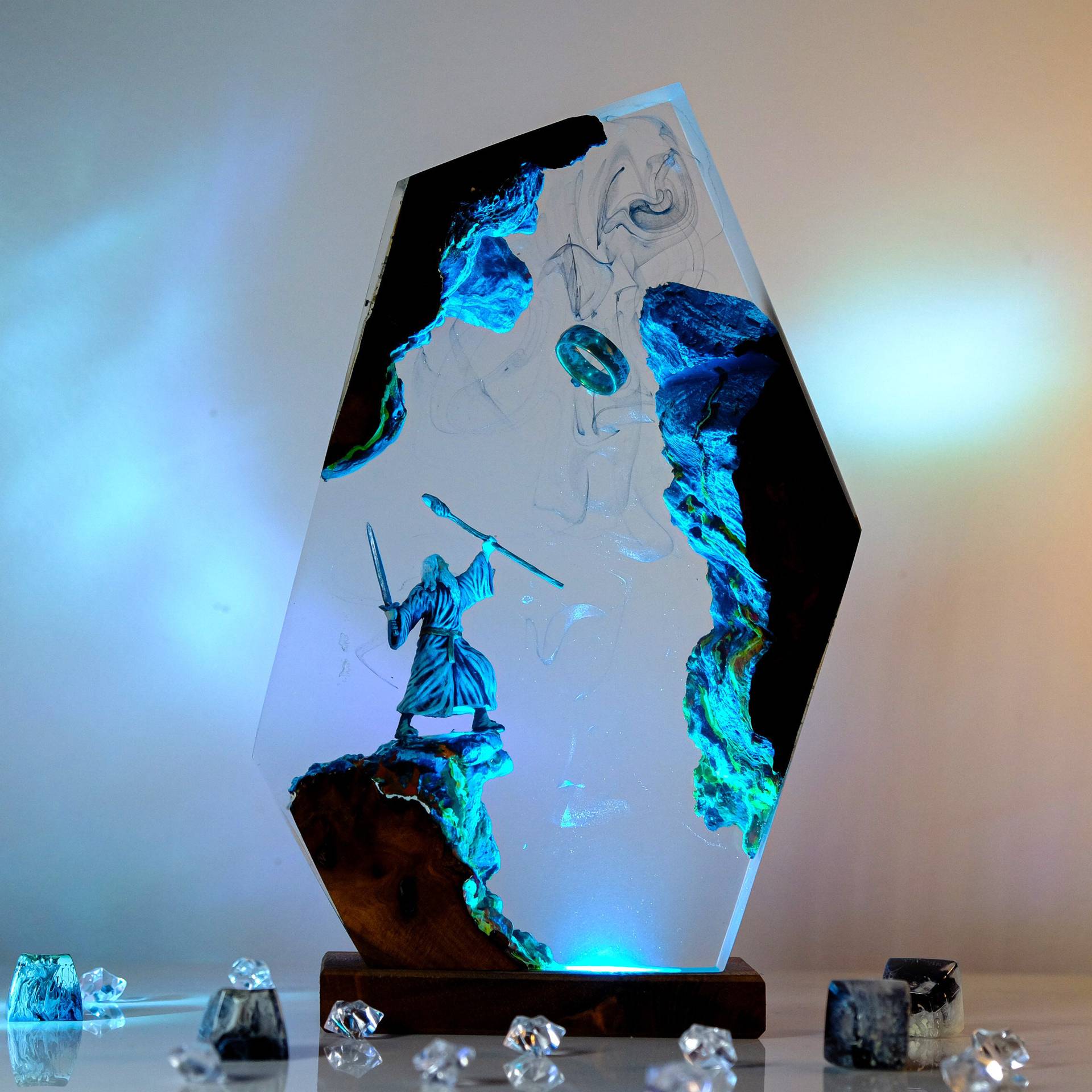 Baby Nursery Lamp - Movie Scence Figure Table Resin Lamp