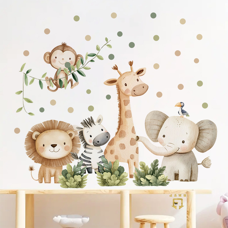 Boho Forest Animals Wall Stick - огляд і ціна Baby Nursery Needs