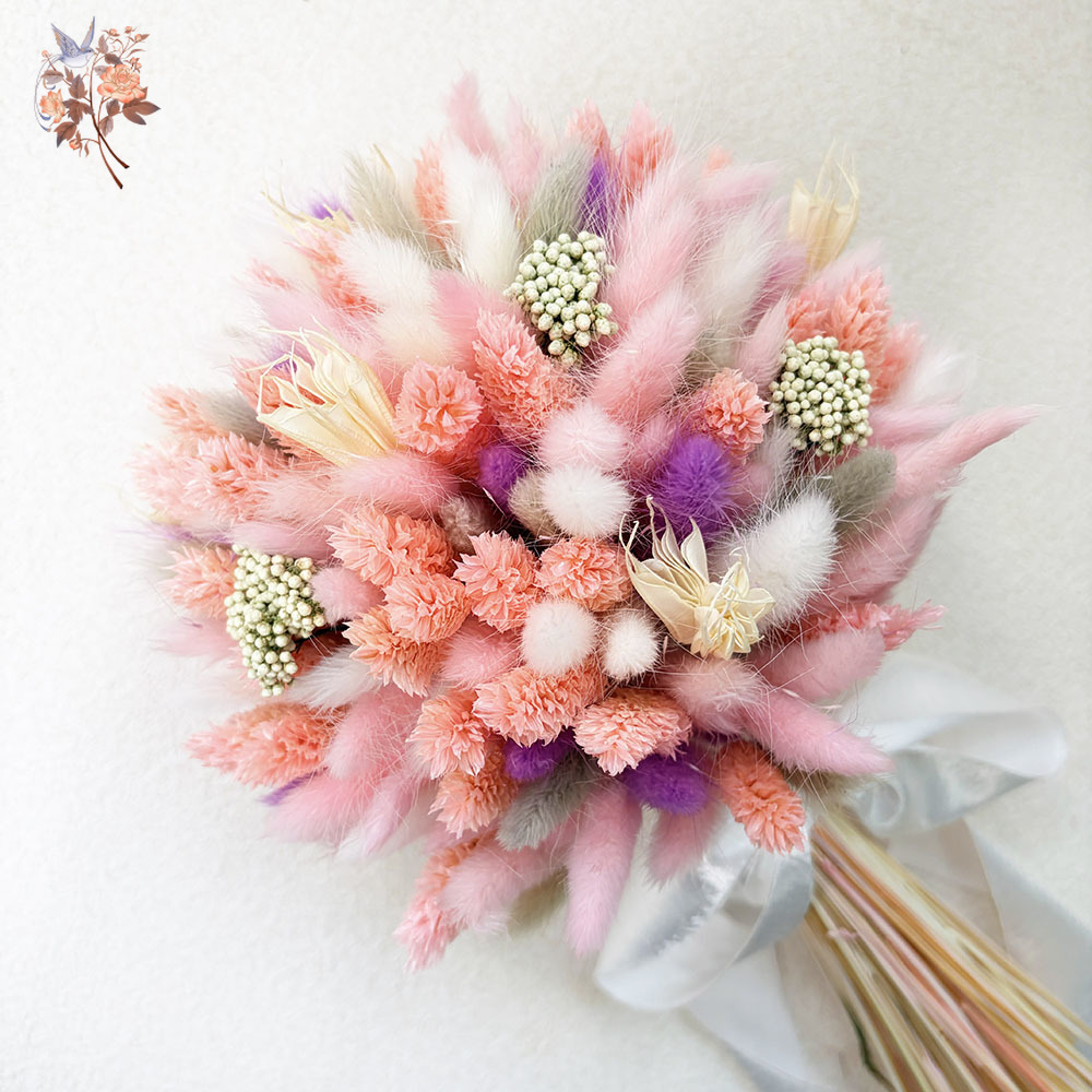Pink Dried Flower Bouquet Bunn - огляд і ціна Baby Nursery Vase