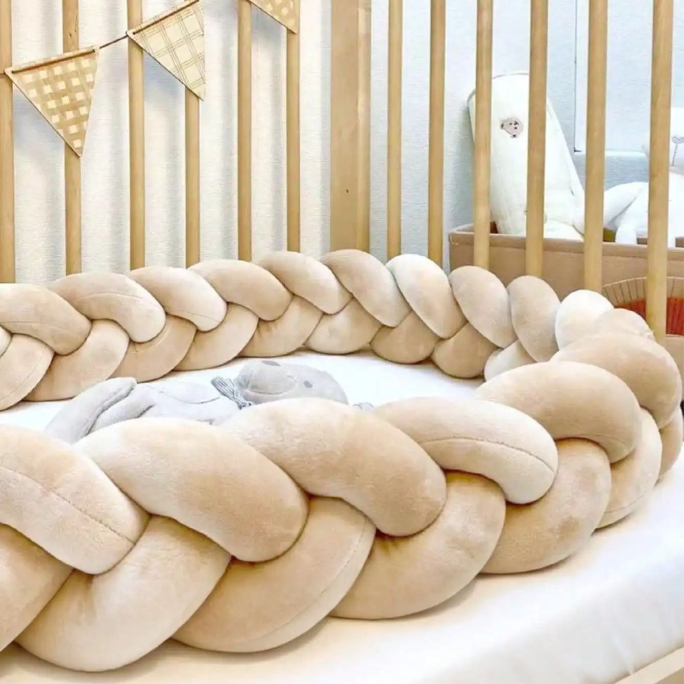 Widen Baby Bumper Bed Braid Kn - огляд і ціна Convertible Crib Set