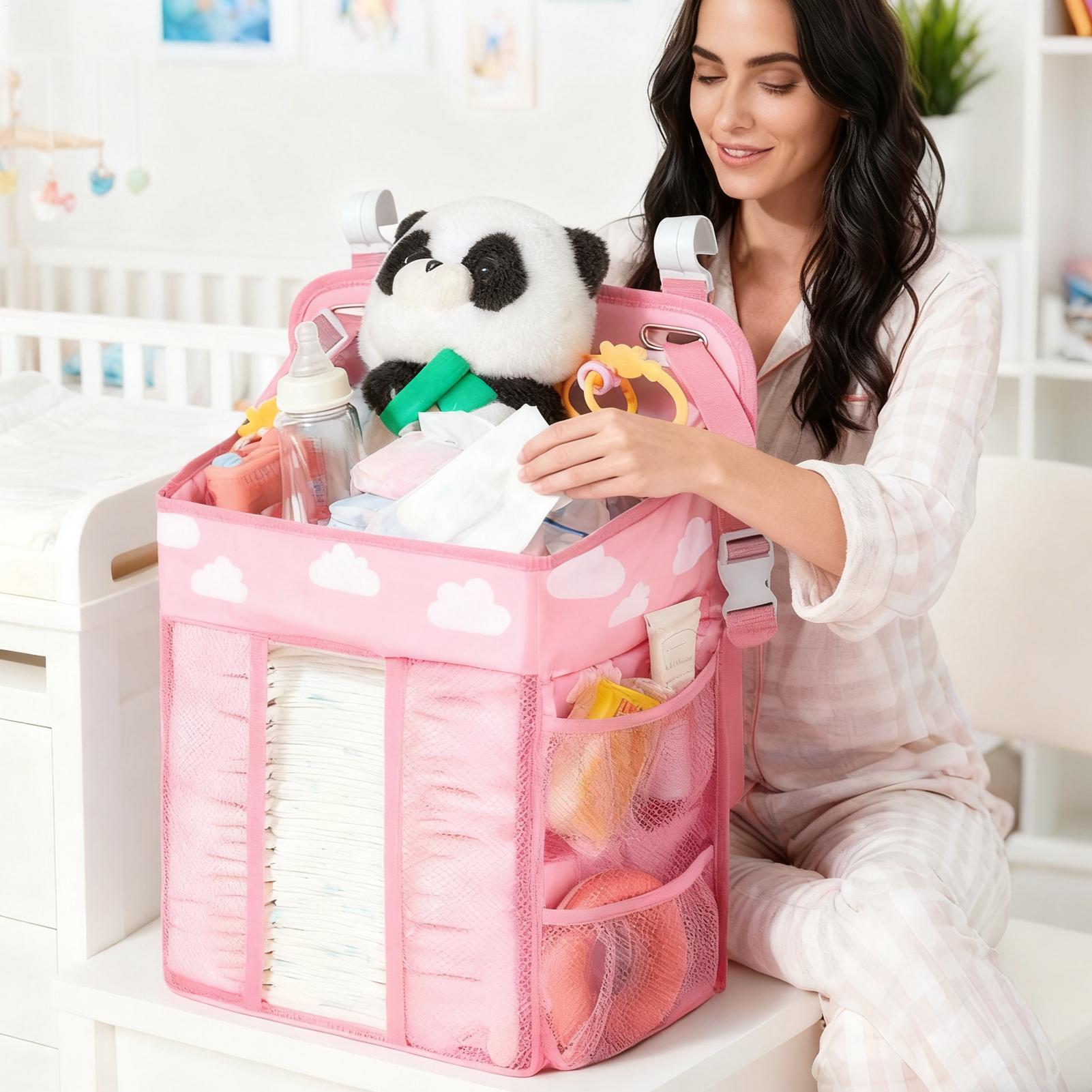 Crib Diaper Organizer Waterpro - огляд і ціна Baby Nursery Organizer