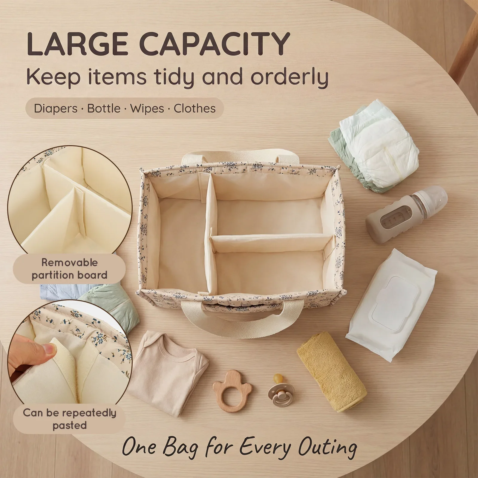 Foldable Diaper Caddy Organize - огляд і ціна Baby Nursery Organizer