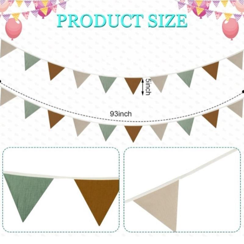  Soft Nursery Bunting Banners  - огляд і ціна Baby Nursery Bunting