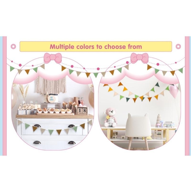  Soft Nursery Bunting Banners  - огляд і ціна Baby Nursery Bunting