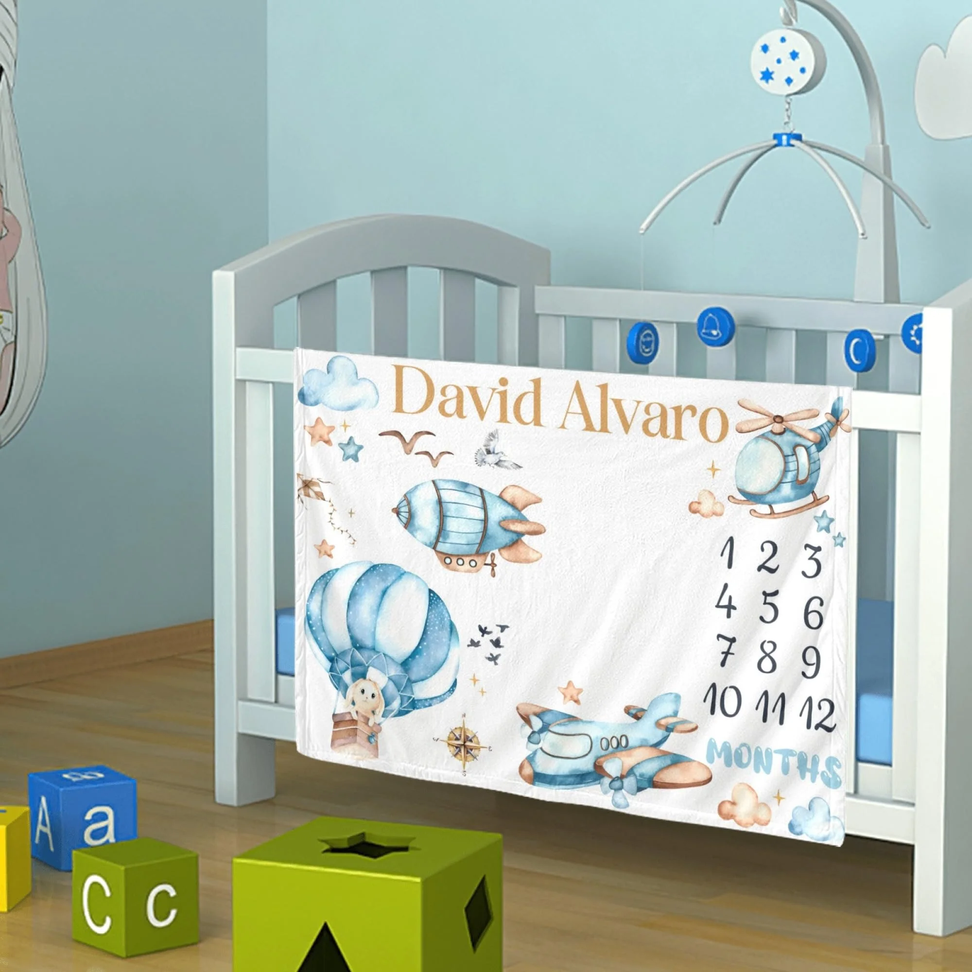 VIKAMA Aviation Baby Monthly M - огляд і ціна Baby Nursery Fabric