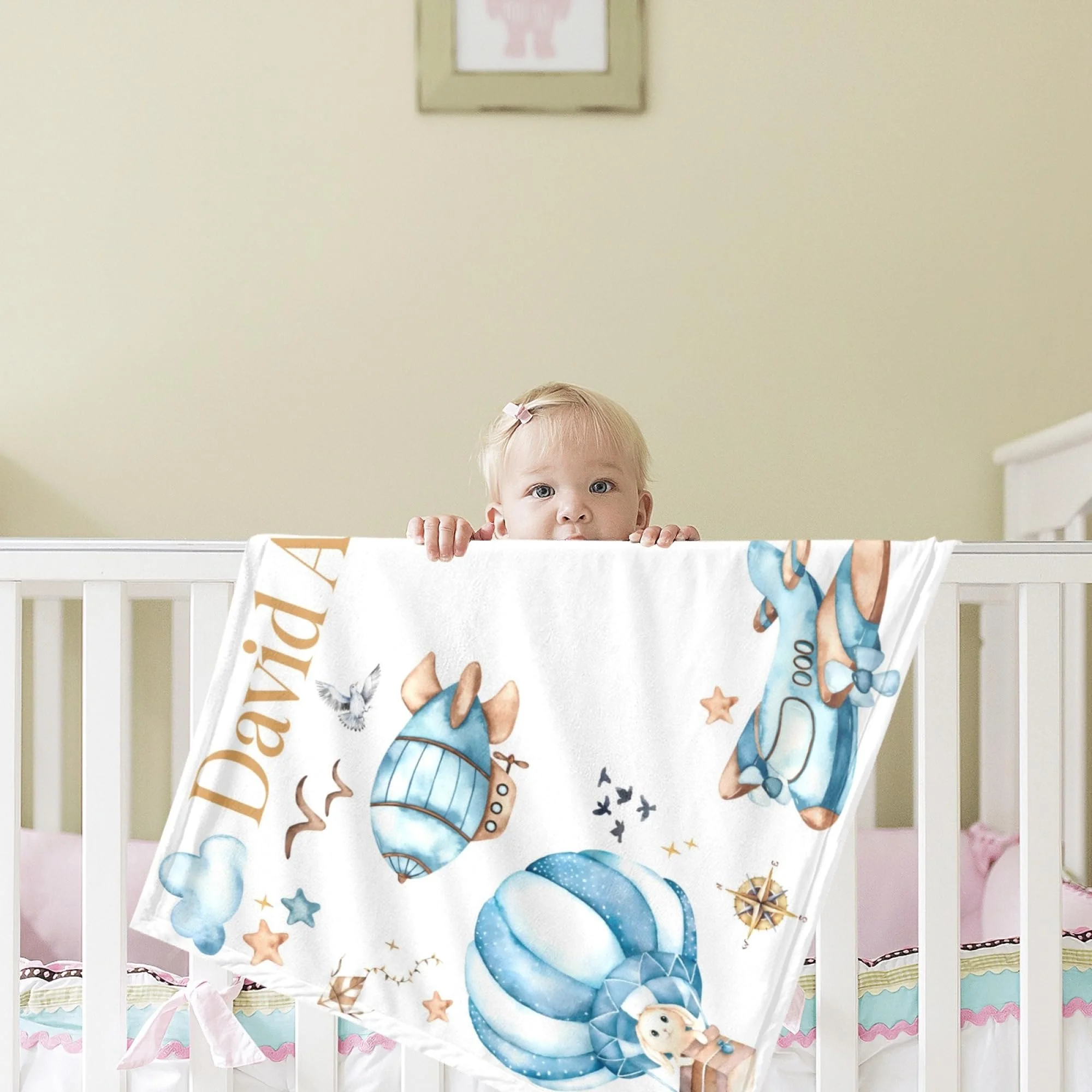 VIKAMA Aviation Baby Monthly M - огляд і ціна Baby Nursery Fabric