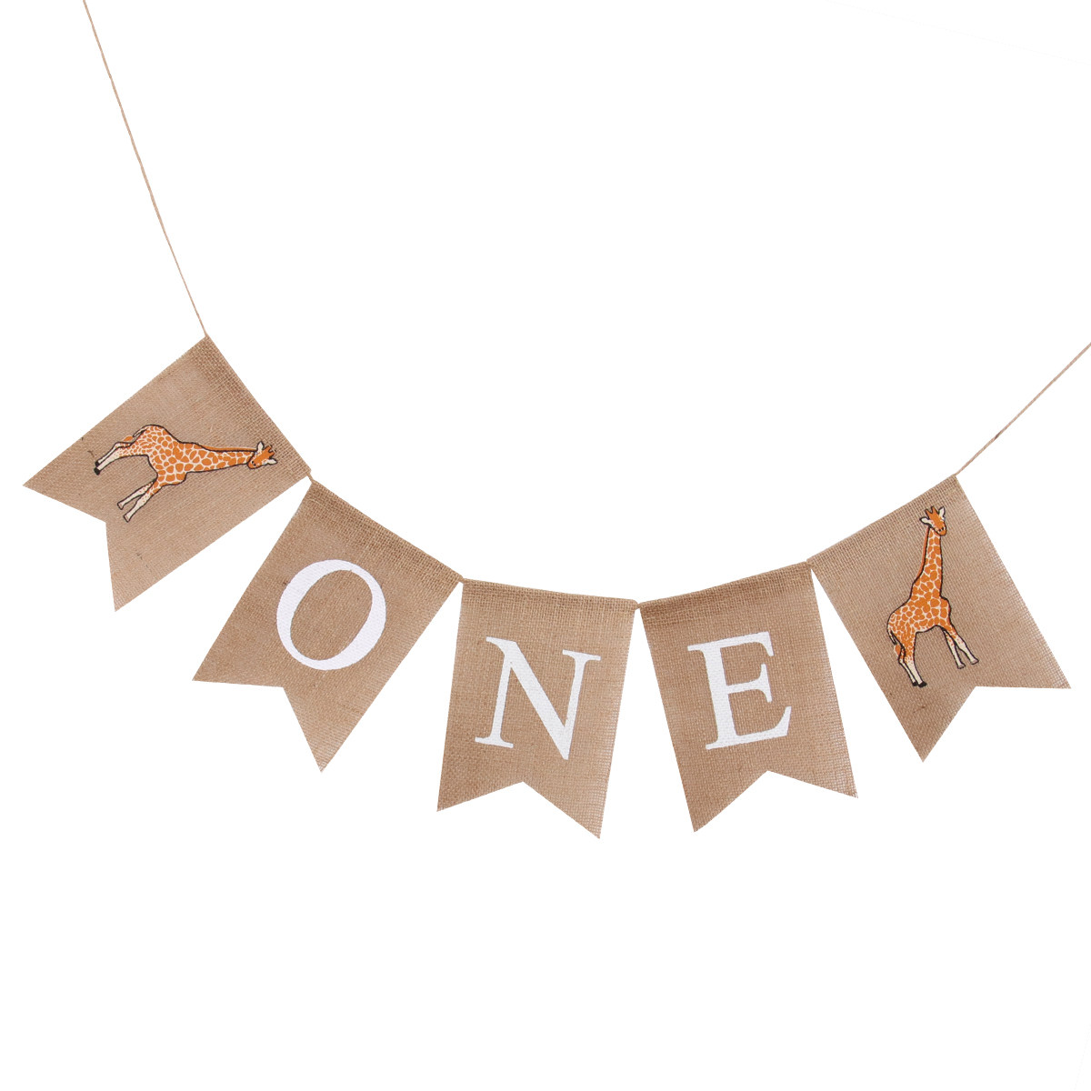 Giraffe Linen Hanging Banner S - огляд і ціна Baby Nursery Bunting