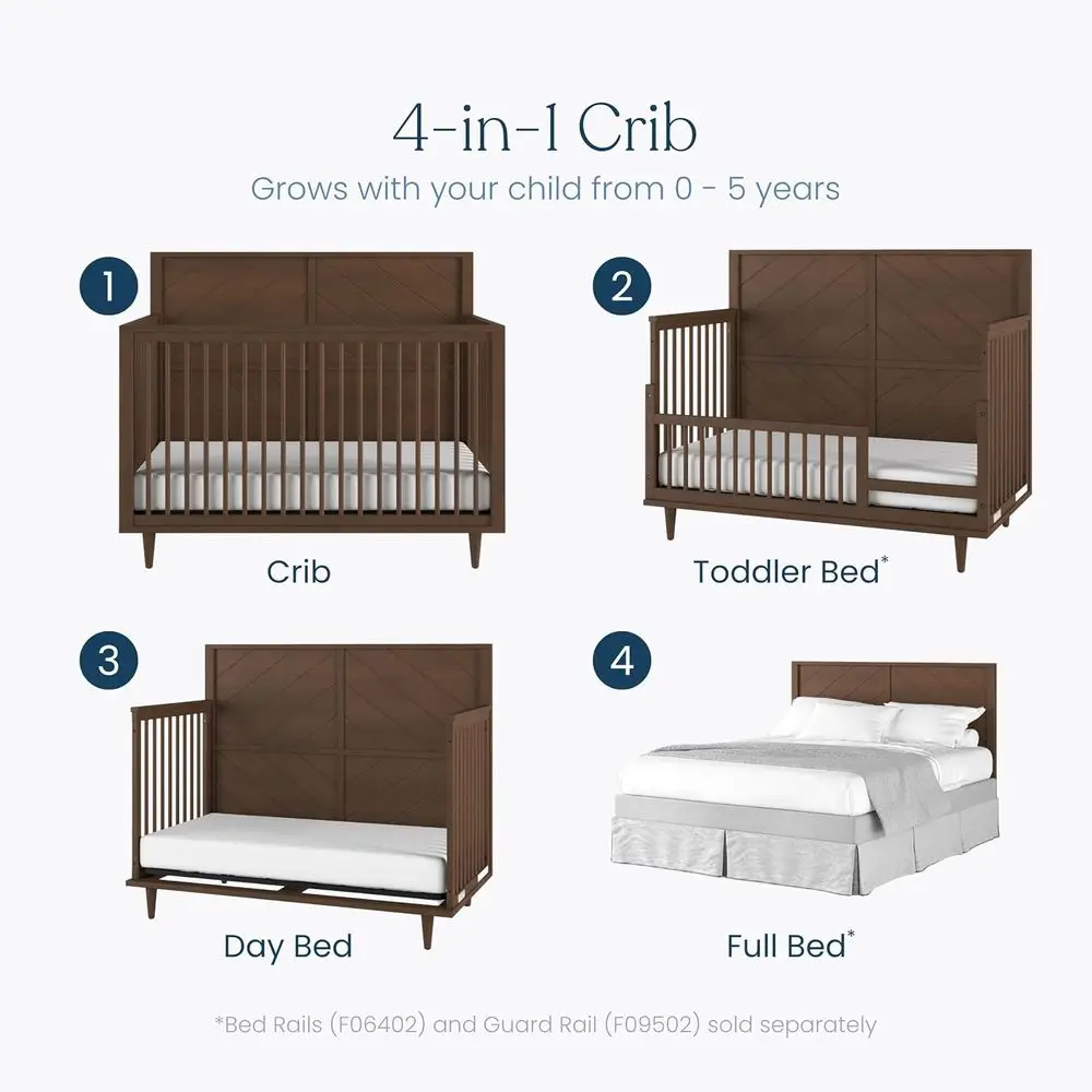 Hill Design 4-in-1 Convertible - огляд і ціна Convertible Crib Set
