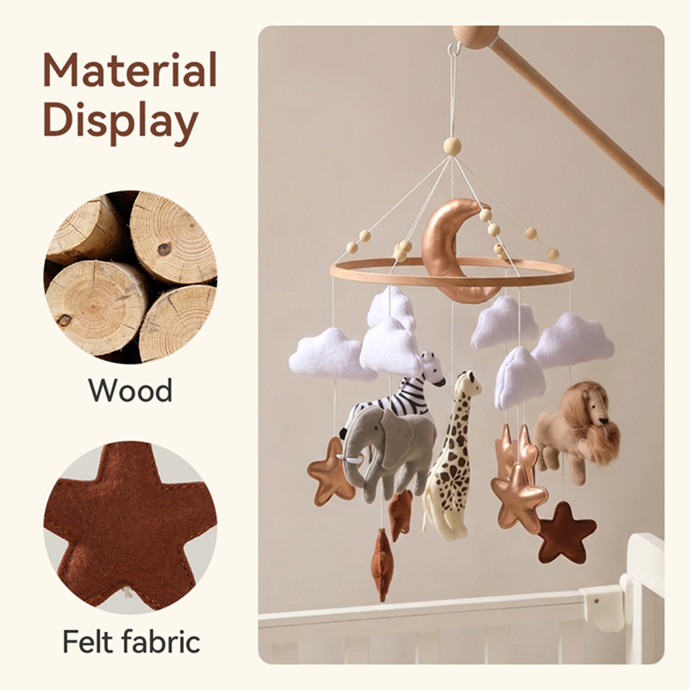 Wooden Bed Bell Baby Crib Mobi - огляд і ціна Baby Nursery Organizer