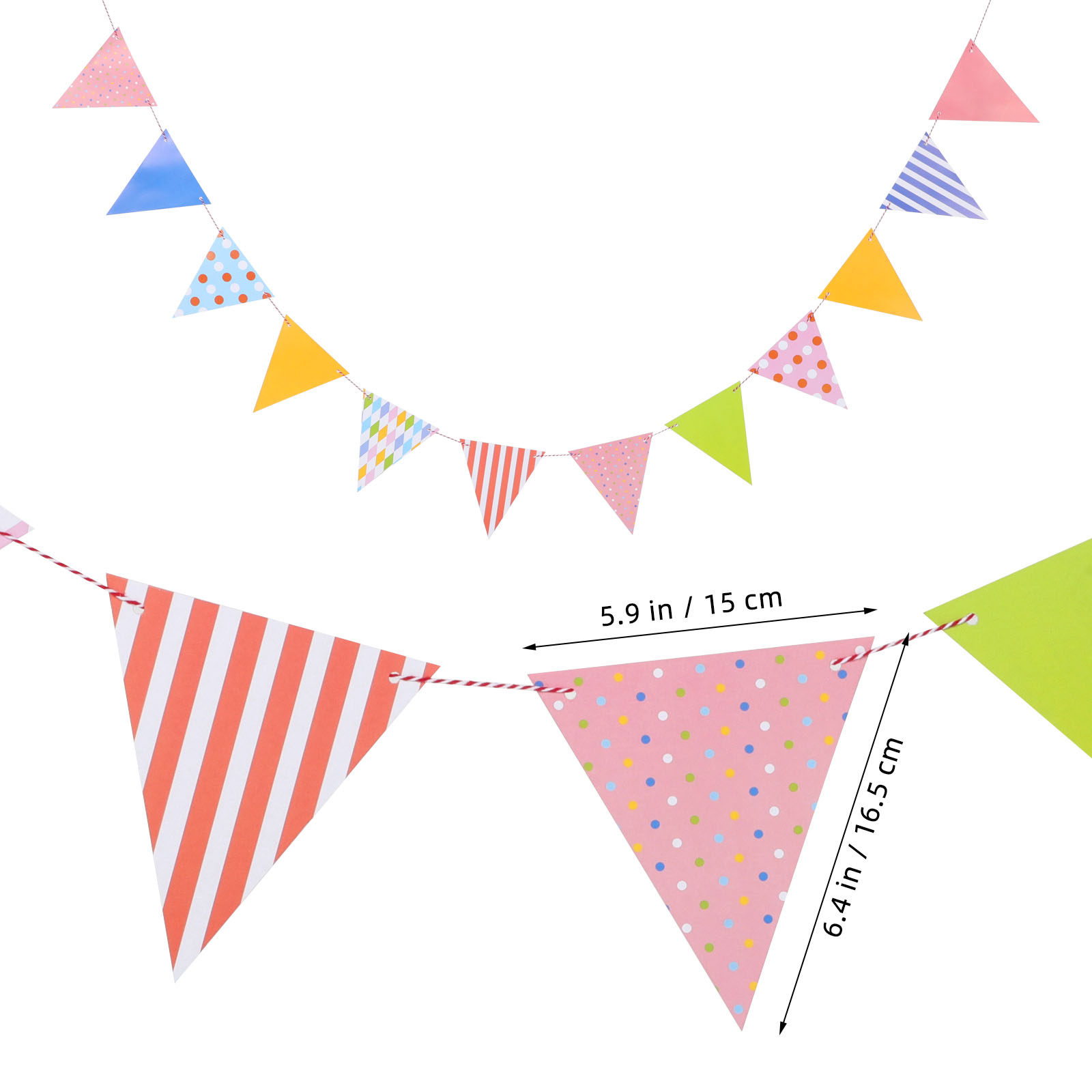 Colorful Triangle Paper Buntin - огляд і ціна Baby Nursery Bunting
