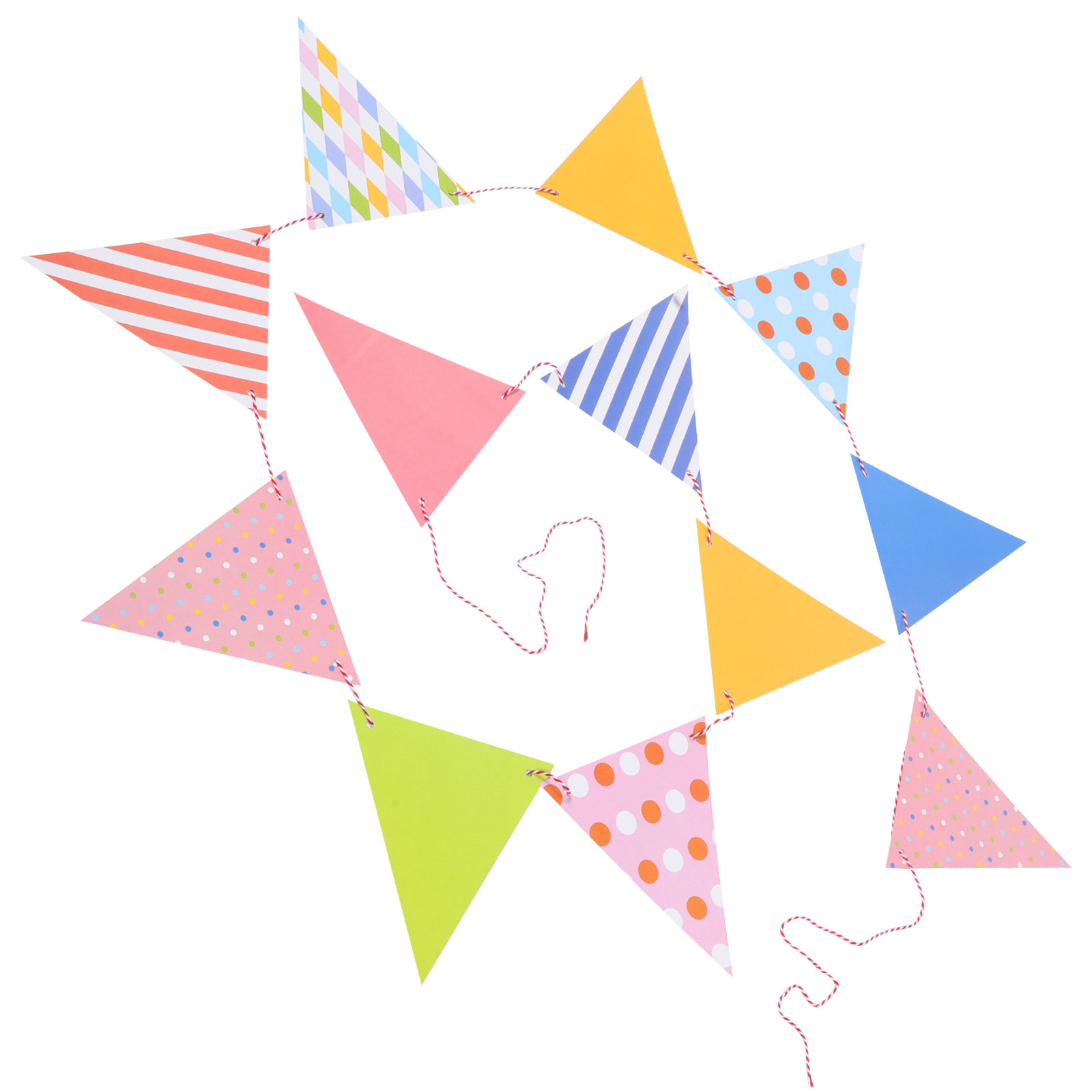 Colorful Triangle Paper Buntin - огляд і ціна Baby Nursery Bunting
