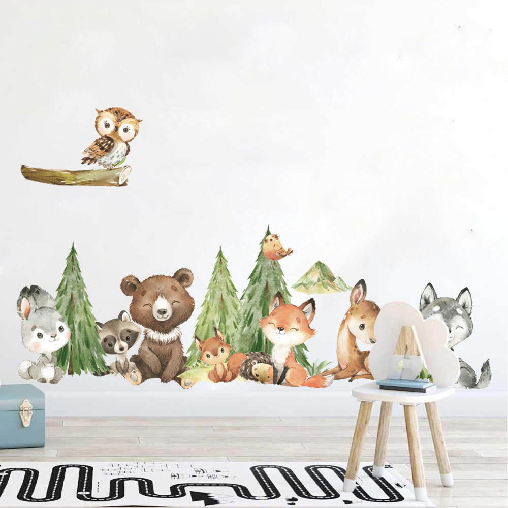 Cartoon Watercolor  Forest Ani - огляд і ціна Baby Nursery Needs