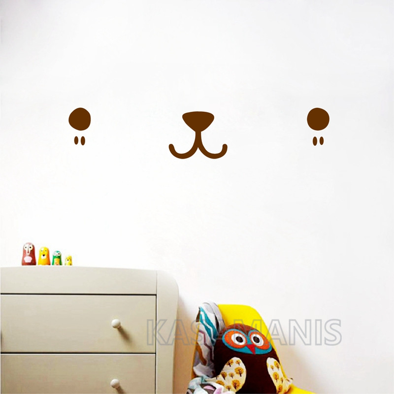 Cute Kawaii Face Wall Art Deca - огляд і ціна Baby Nursery Needs
