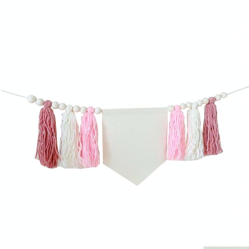 Wooden Bead Tassel Banner Kids - огляд і ціна Baby Nursery Bunting