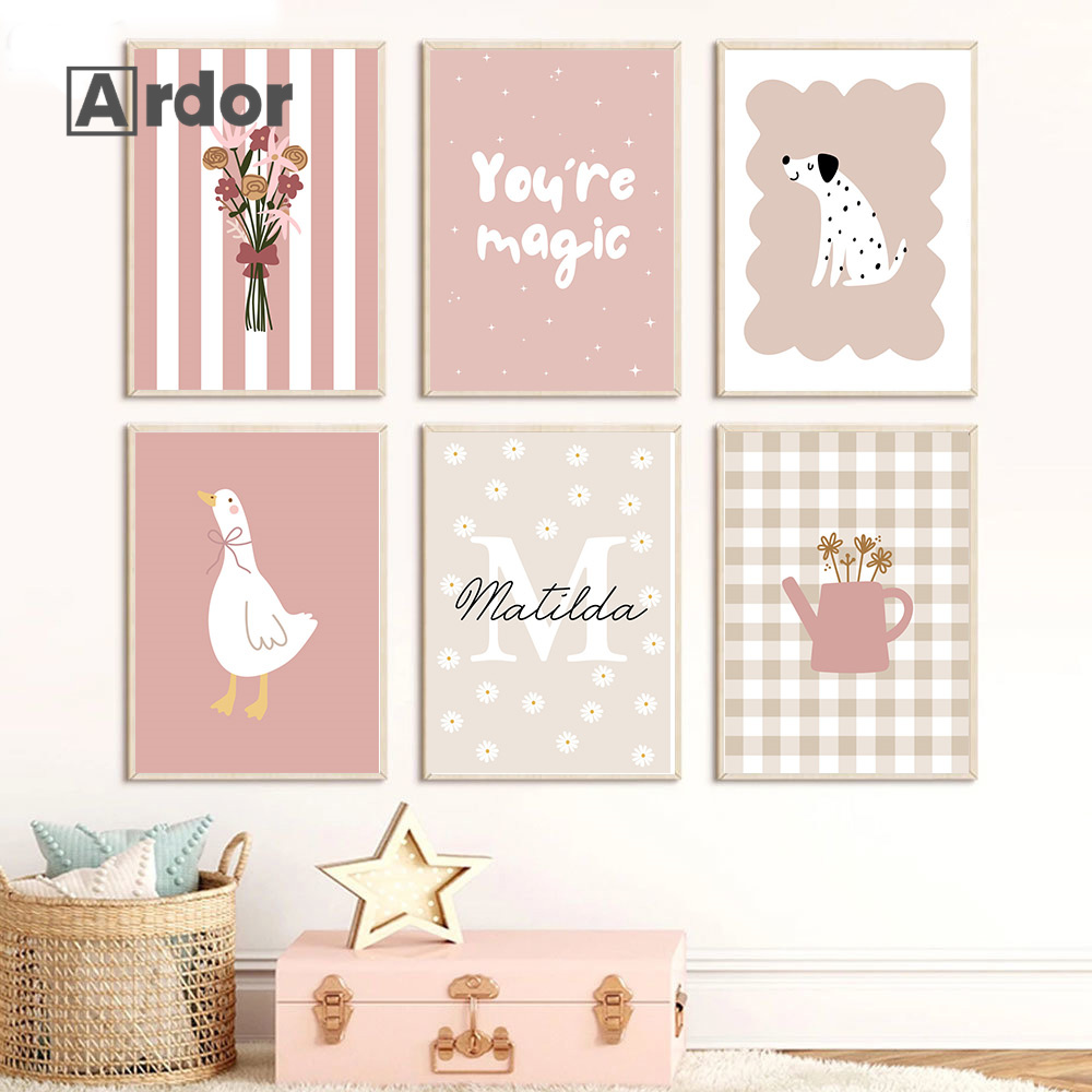 Personalized Name Wildflower N - огляд і ціна Baby Nursery Vase