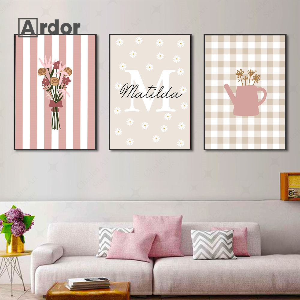 Personalized Name Wildflower N - огляд і ціна Baby Nursery Vase