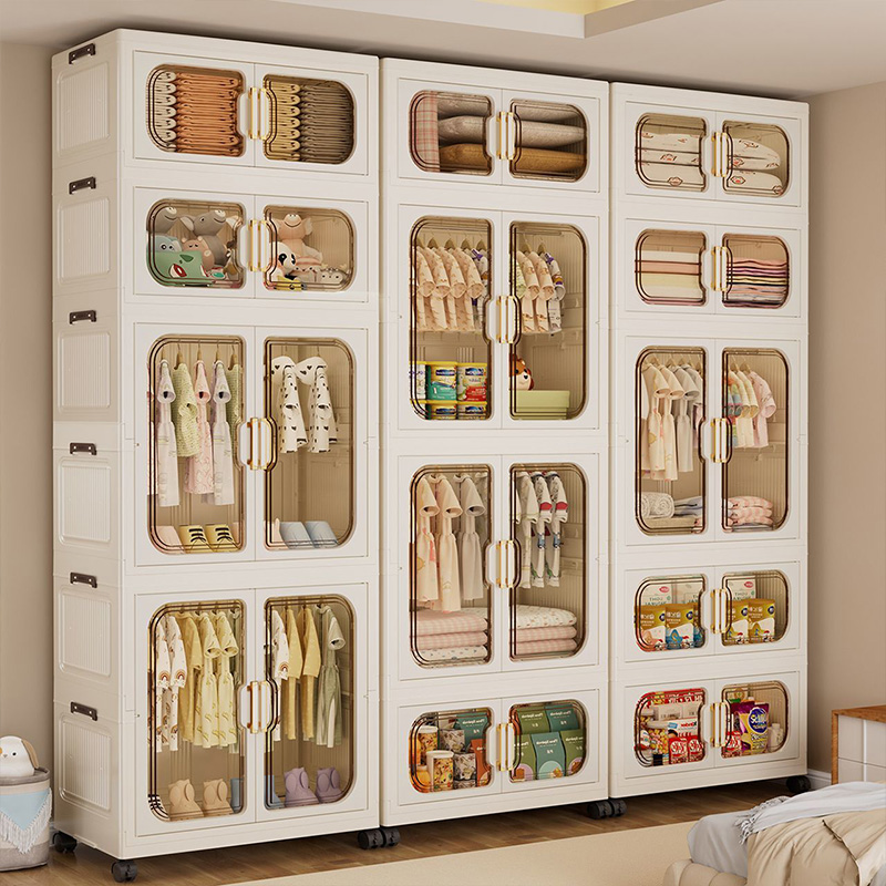 Colorful Foldable Kids Wardrob - огляд і ціна Baby Nursery Organizer