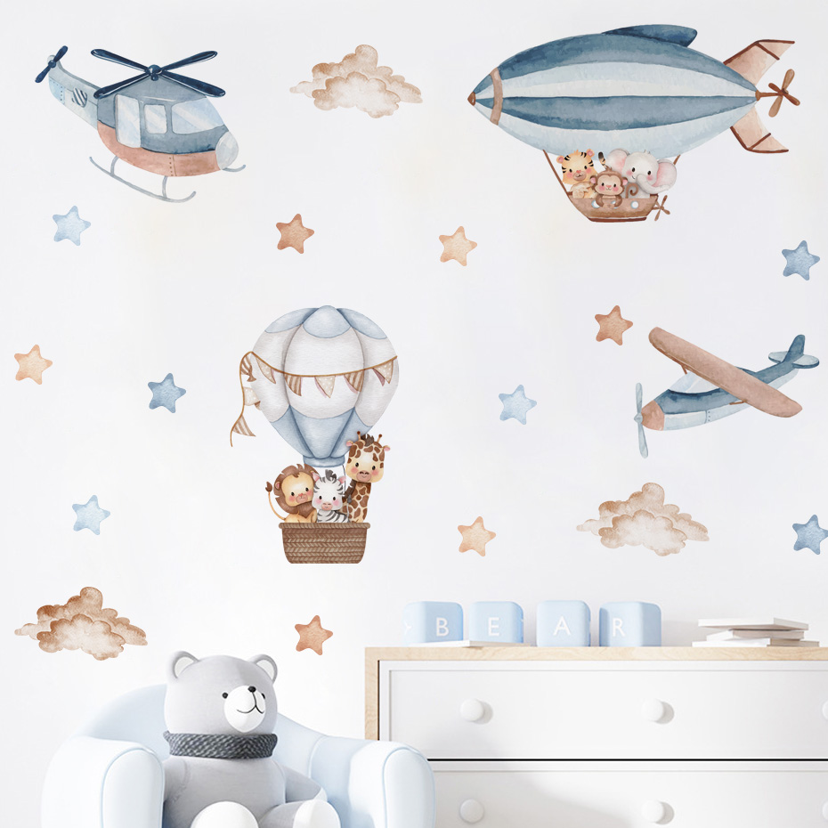 Watercolor Animals Hot Air Bal - огляд і ціна Baby Nursery Needs