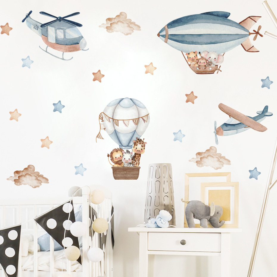 Watercolor Animals Hot Air Bal - огляд і ціна Baby Nursery Needs