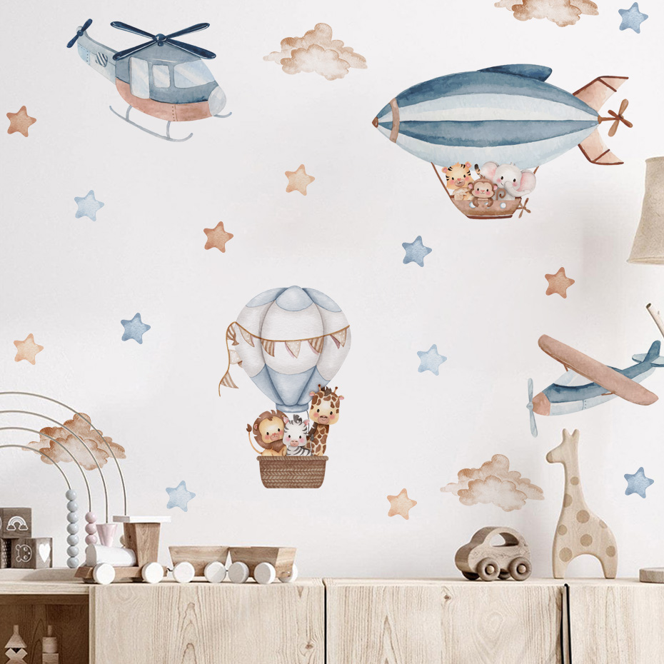Watercolor Animals Hot Air Bal - огляд і ціна Baby Nursery Needs