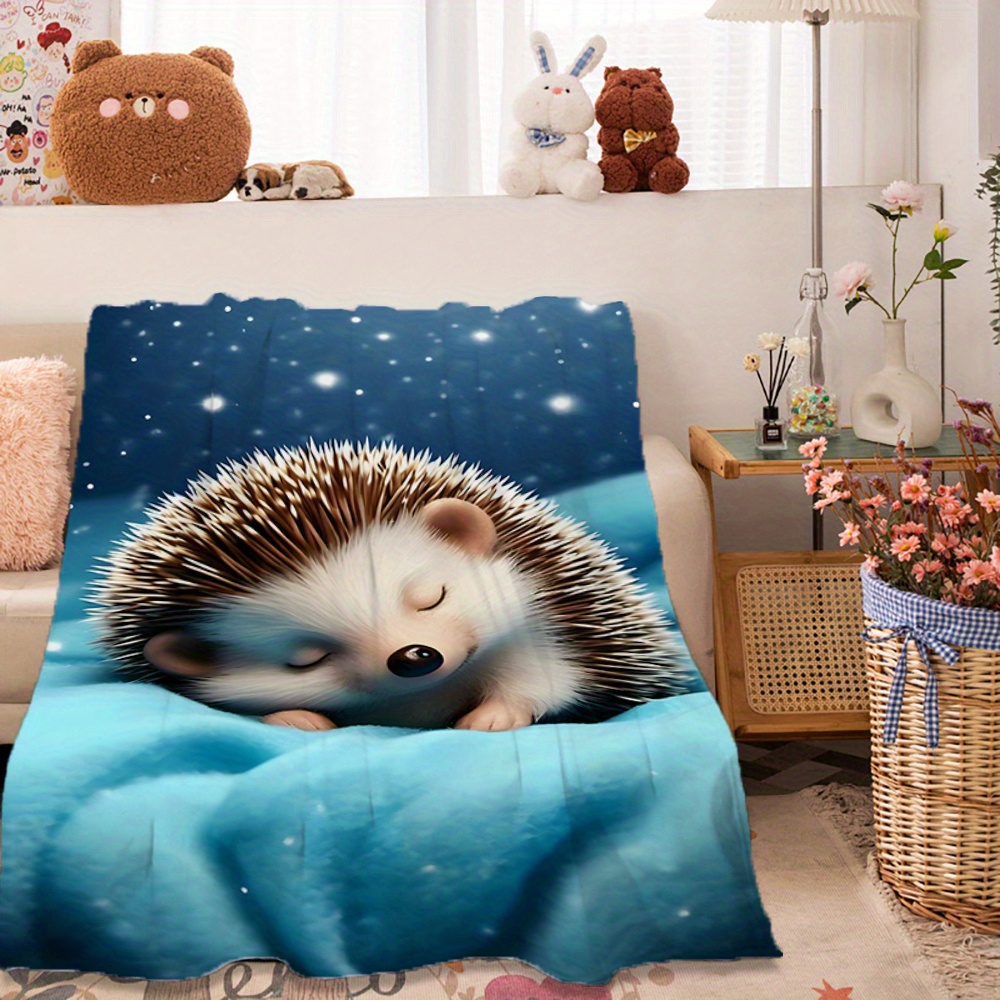 Cute Hedgehog Nursery Blanket  - огляд і ціна Baby Nursery Fabric