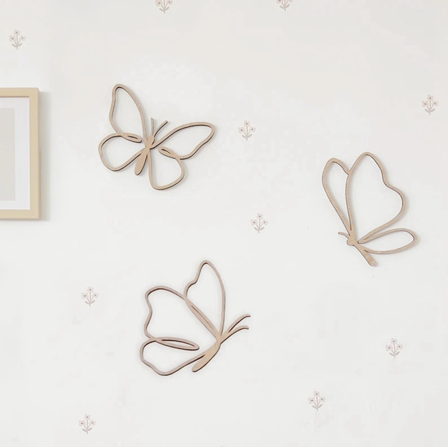 Wooden Butterflies Sign, Woode - огляд і ціна Baby Nursery Needs