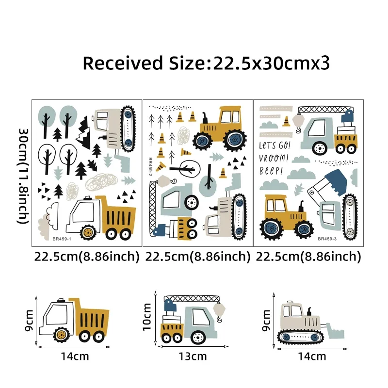 Hand Drawn Cute Cars Cargo Tru - огляд і ціна Baby Nursery Needs