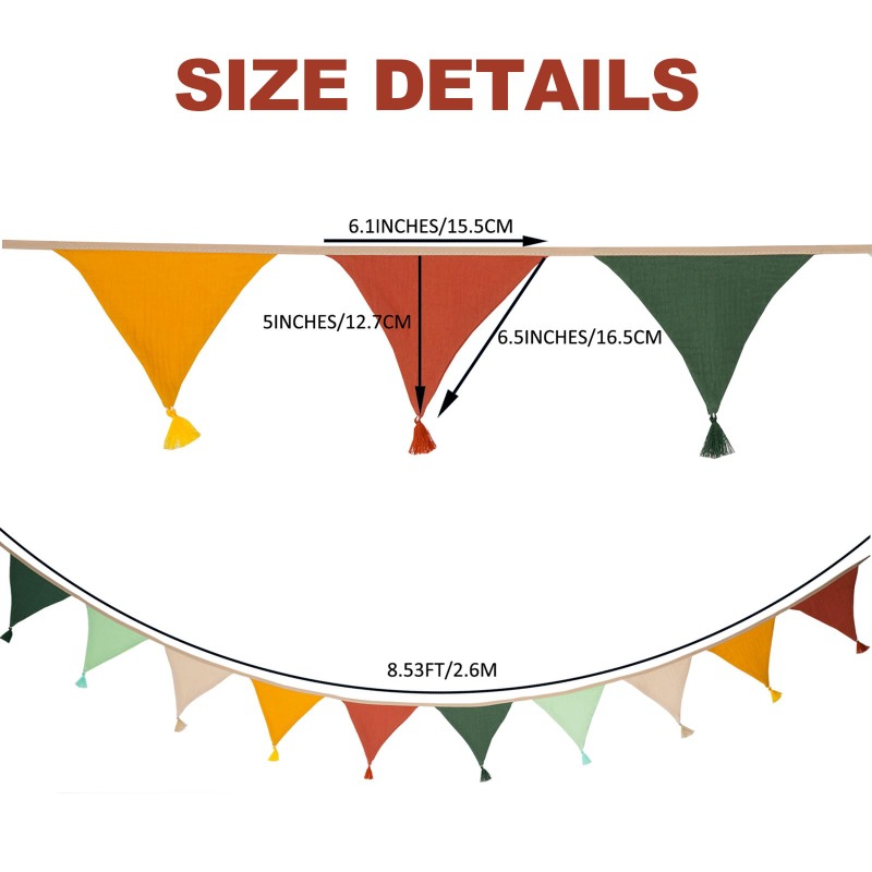 2.6M Nursery Fabric Bunting 10 - огляд і ціна Baby Nursery Bunting