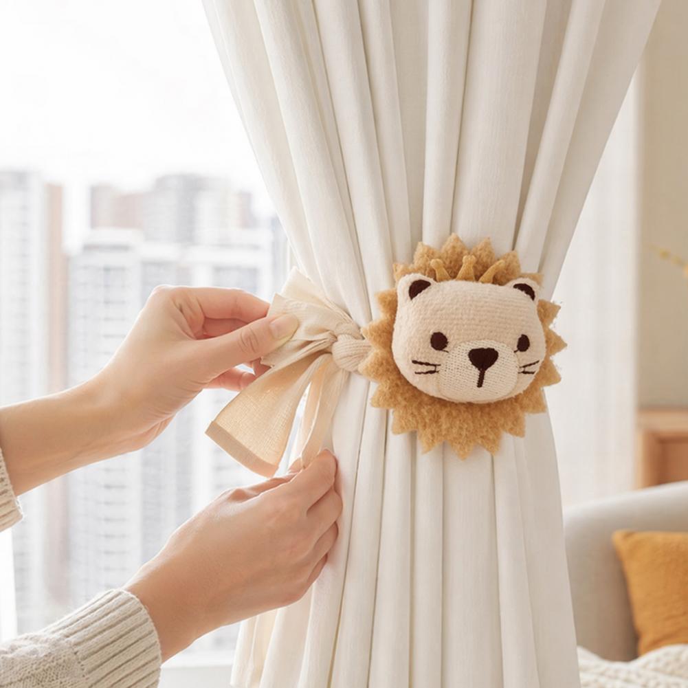 Plush Curtain Holder Lion Curt - огляд і ціна Baby Nursery Fabric