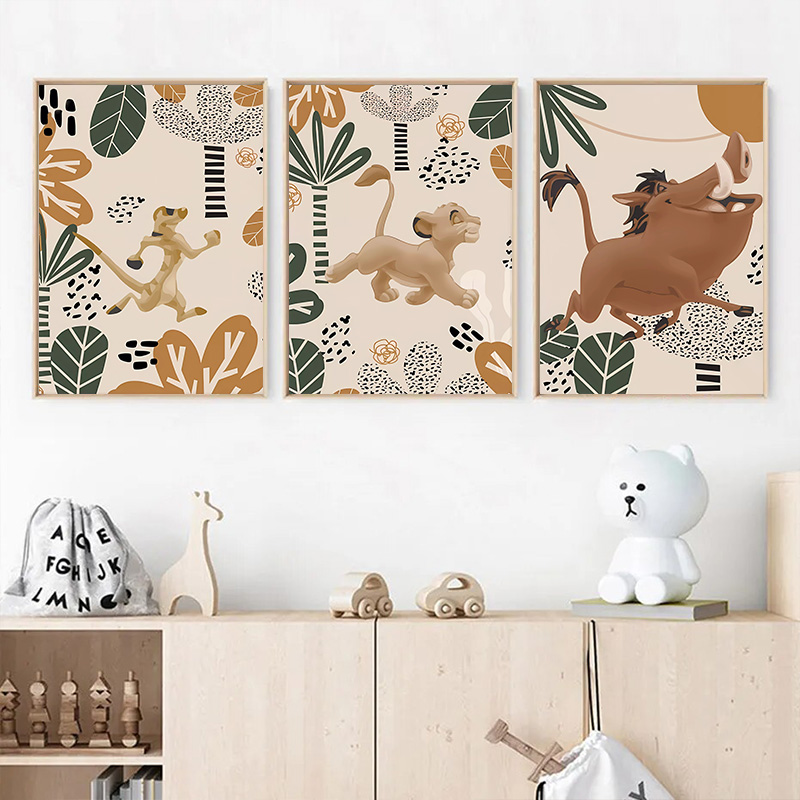 Kid Lion King Boho Posters and - огляд і ціна Baby Nursery Fabric