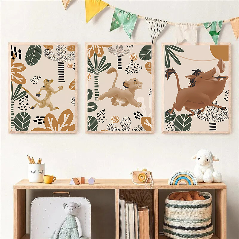 Kid Lion King Boho Posters and - огляд і ціна Baby Nursery Fabric