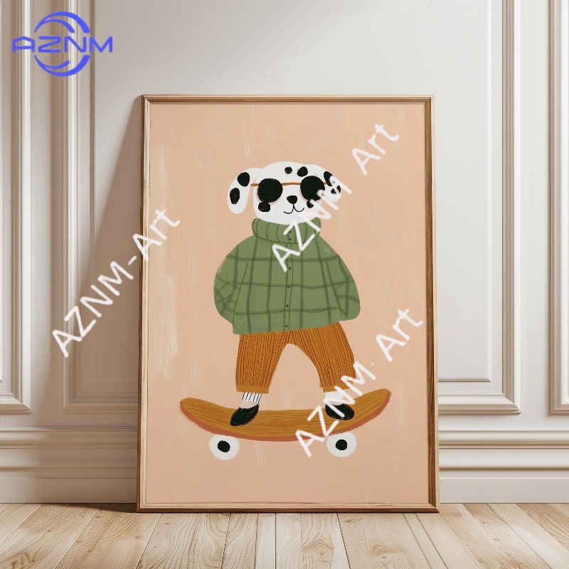 1PC Funny Animal Skateboarding - огляд і ціна Baby Nursery Needs