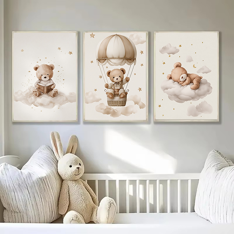 3pcs/set Bohemian Teddy Bear A - огляд і ціна Baby Nursery Products